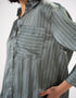 STRIPED BUTTON DOWN SHIRT